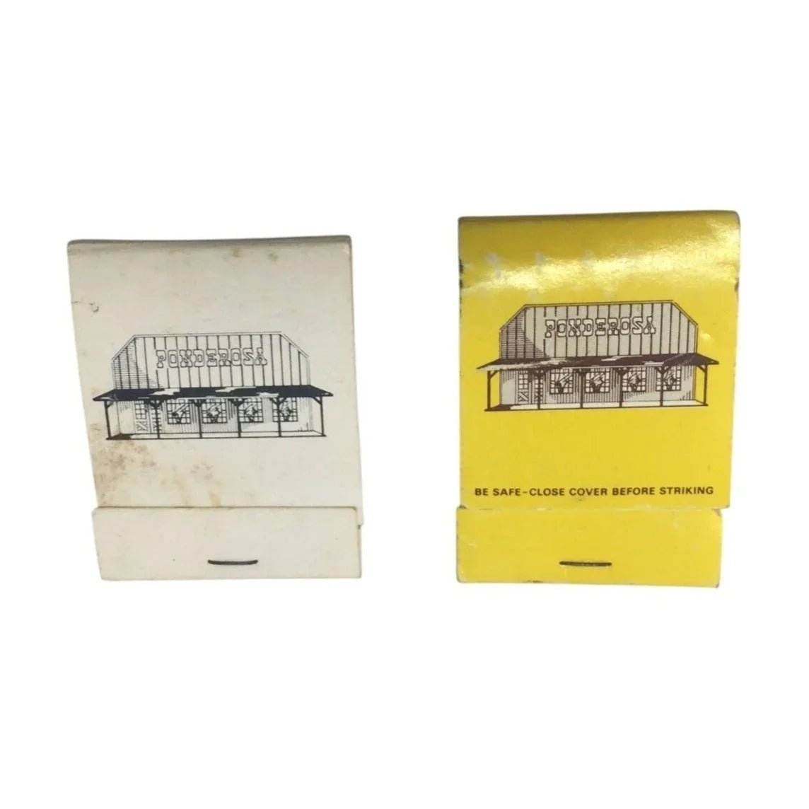 Vintage Ponderosa Square Meal Square Deal Restaurant Souvenir Matchbooks - A+ Stuff - Souvenir - A+ Stuff