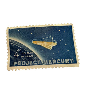 Vintage Postage Stamp - 4 Cent U.S. Man in Space Project Mercury