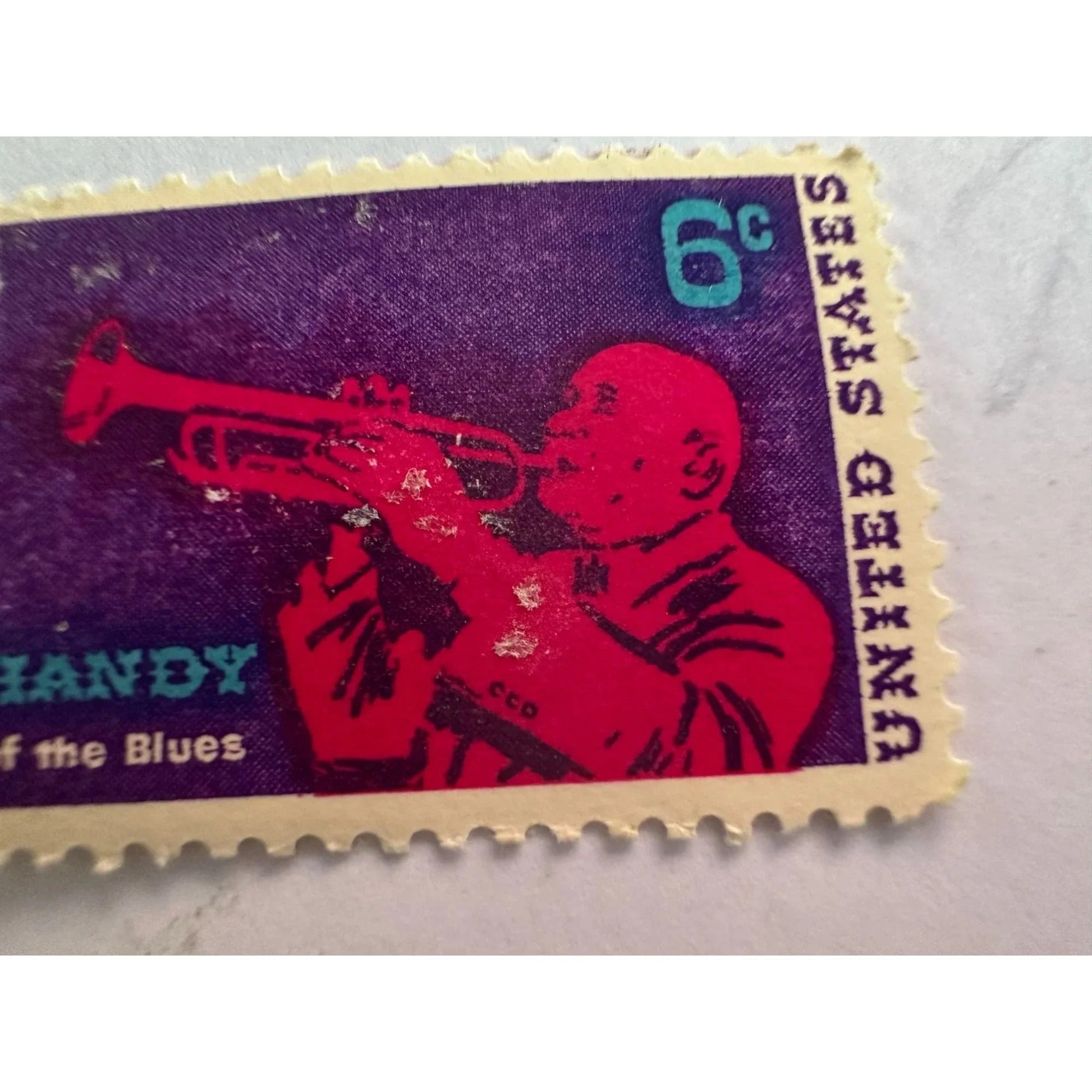 Vintage Postage Stamp - 6 Cent United States W.C. Handy Father of the Blues - A+ Stuff - Stamp - A+ Stuff