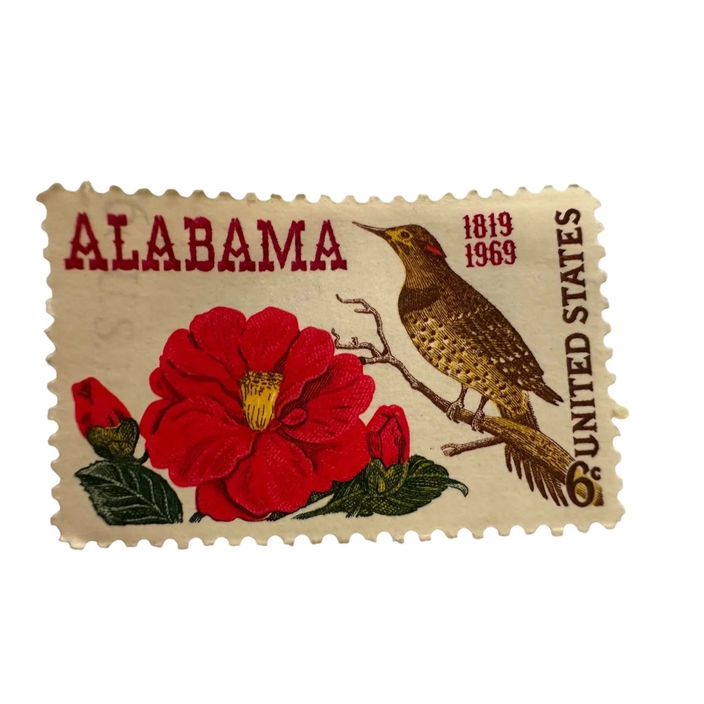 Vintage Postage Stamp - Alabama 6 Cent United States - A+ Stuff - Stamp - A+ Stuff