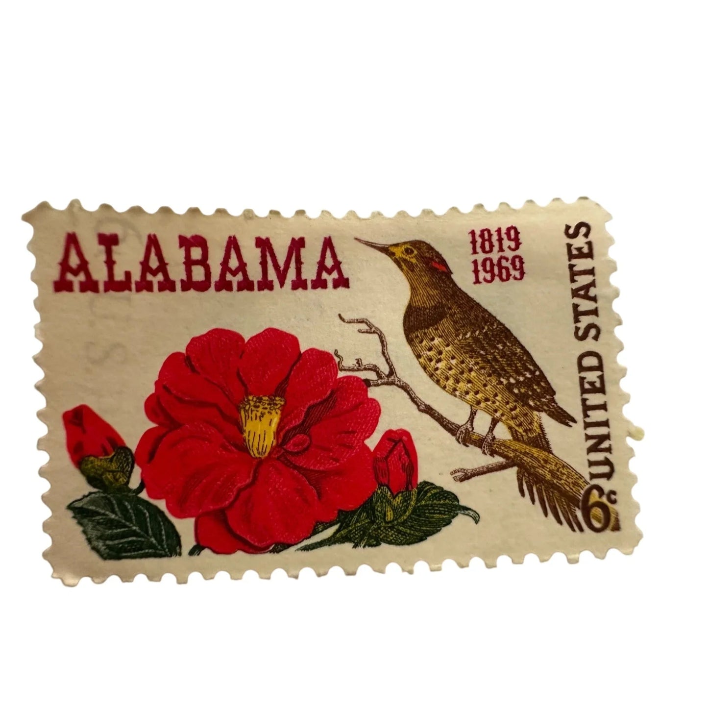 Vintage Postage Stamp - Alabama 6 Cent United States - A+ Stuff - Stamp - A+ Stuff