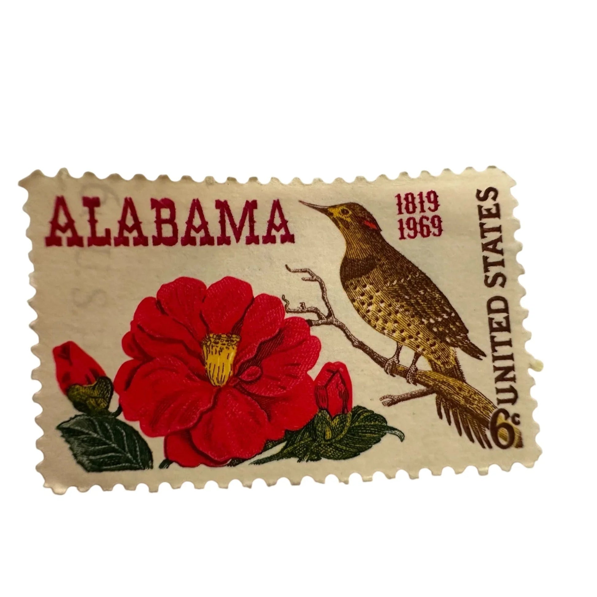 Vintage Postage Stamp - Alabama 6 Cent United States - A+ Stuff - Stamp - A+ Stuff
