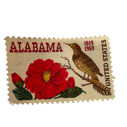 Vintage Postage Stamp - Alabama 6 Cent United States - A+ Stuff - Stamp - A+ Stuff