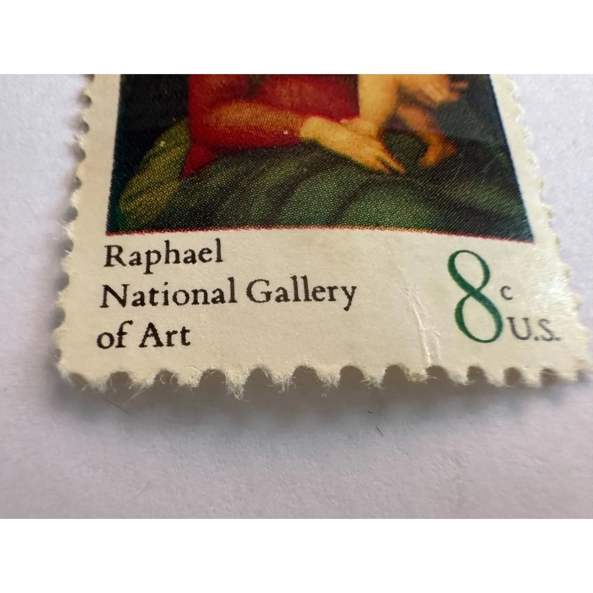Vintage Postage Stamp - Christmas Raphael National Gallery of Art 8 Cent U.S. - A+ Stuff - Stamp - A+ Stuff