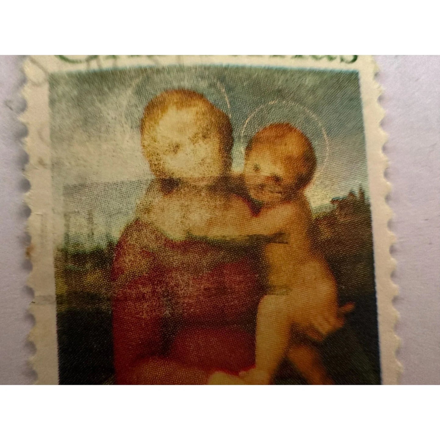 Vintage Postage Stamp - Christmas Raphael National Gallery of Art 8 Cent U.S. - A+ Stuff - Stamp - A+ Stuff