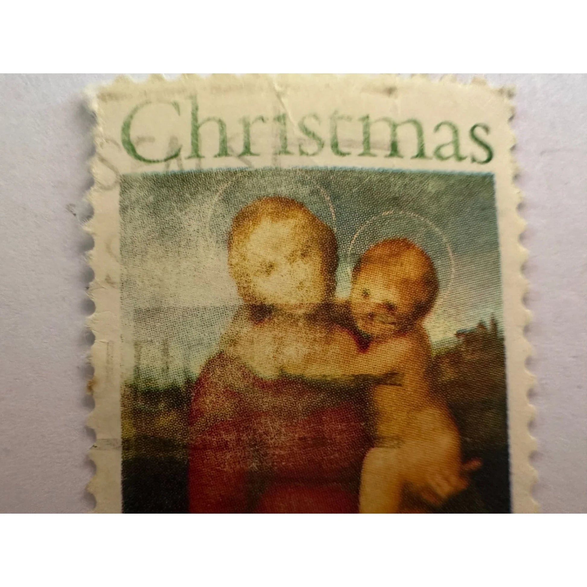 Vintage Postage Stamp - Christmas Raphael National Gallery of Art 8 Cent U.S. - A+ Stuff - Stamp - A+ Stuff