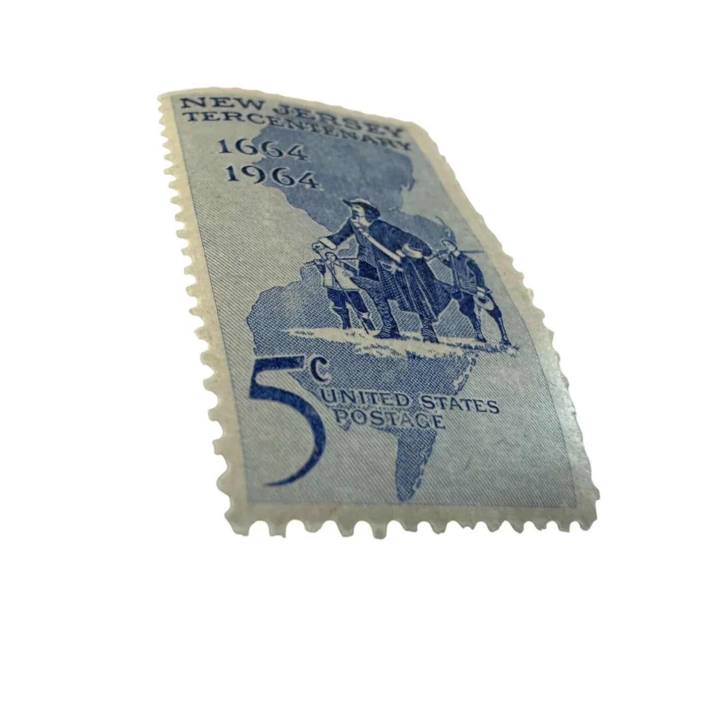 Vintage Postage Stamp - New Jersey Tercentenary 5 Cent United States - A+ Stuff - Stamp - A+ Stuff