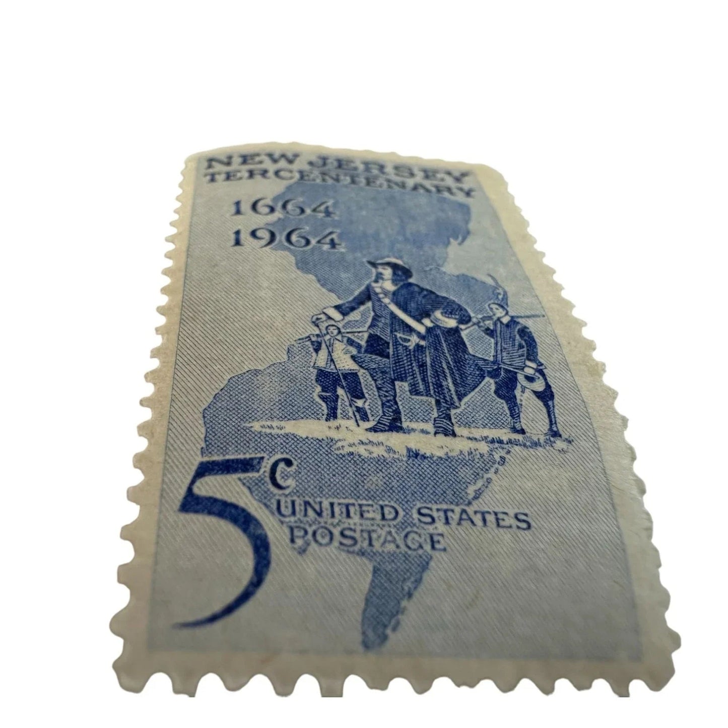Vintage Postage Stamp - New Jersey Tercentenary 5 Cent United States - A+ Stuff - Stamp - A+ Stuff