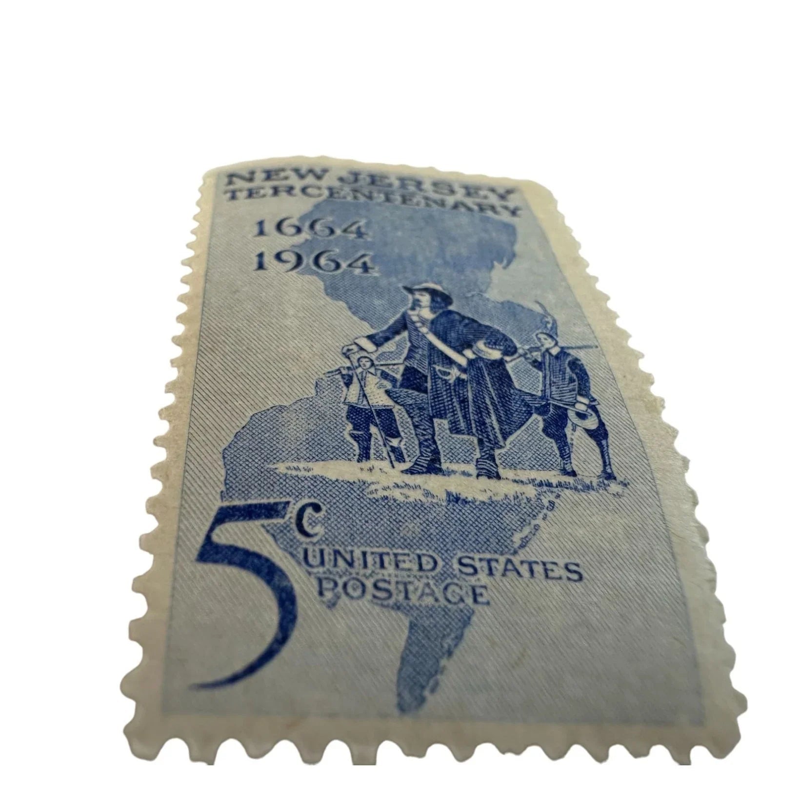 Vintage Postage Stamp - New Jersey Tercentenary 5 Cent United States - A+ Stuff - Stamp - A+ Stuff