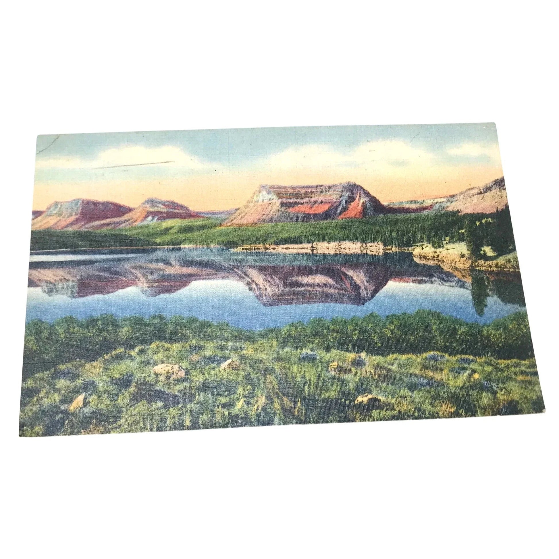 Vintage Postcards Trappers Lake, Nabisco Defenders, 1950s w Stamps - National Biscuit Co (Nabisco) - Postcards - A+ Stuff