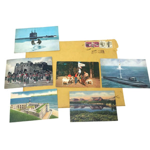 Vintage Postcards Trappers Lake, Nabisco Defenders, 1950s w Stamps