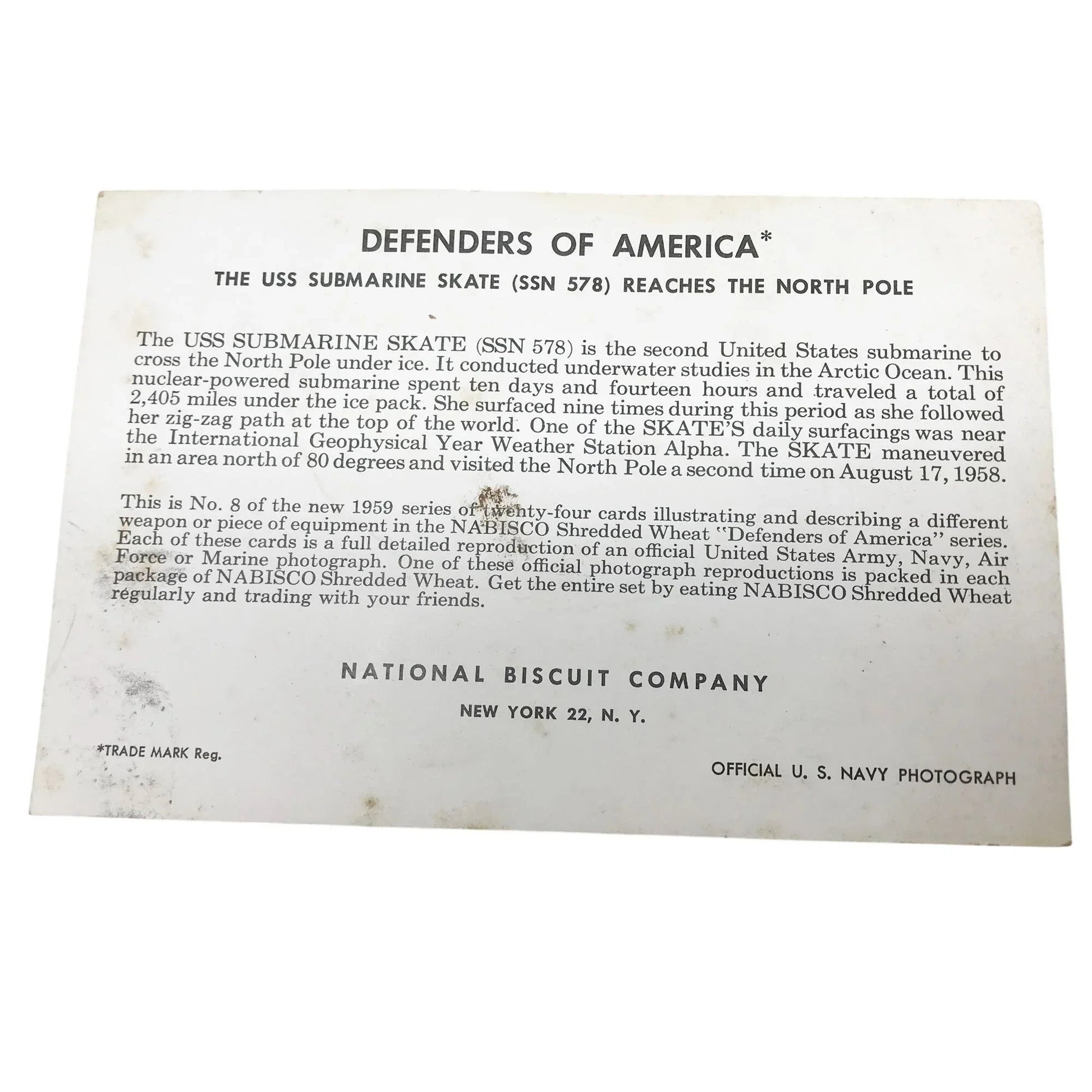 Vintage Postcards Trappers Lake, Nabisco Defenders, 1950s w Stamps - National Biscuit Co (Nabisco) - Postcards - A+ Stuff