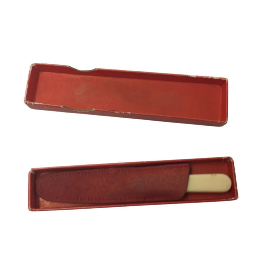 Vintage RAADVAD RUSTFRI Knife with Red Cover in Red Box - raadvad - primitive kitchen tools - A+ Stuff