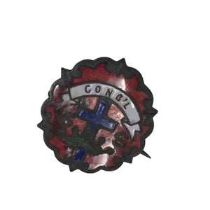 Vintage Religious Lapel Pin Congregational Sunday School Attendance Pin