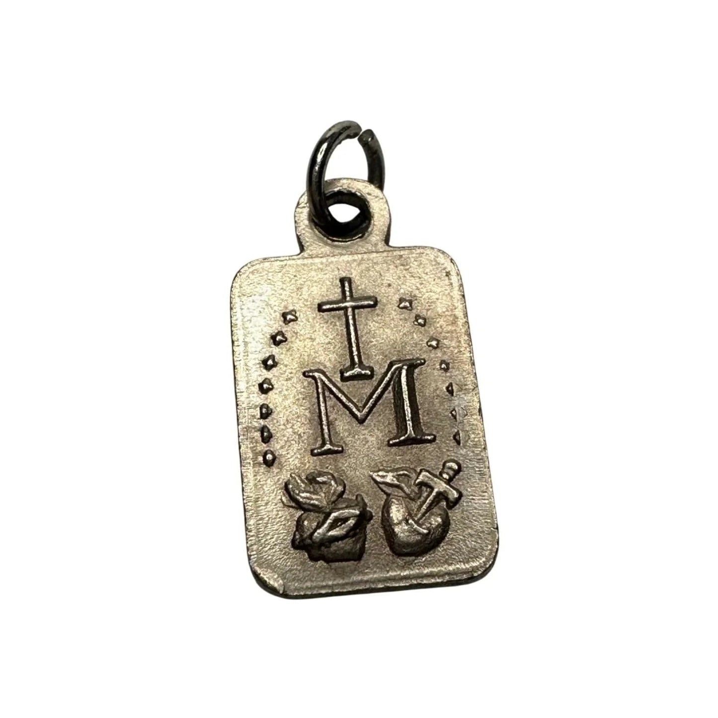 Vintage Religious Medal Silver Tone Pendant ''Our Lady Of Medjugorje'' - A+ Stuff - Pendant - A+ Stuff
