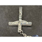 Vintage Religious Rosary with Virgin Mary and Jesus Medal and Blue Clear Beads - A+ Stuff - Religious Items - A+ Stuff