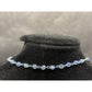 Vintage Religious Rosary with Virgin Mary and Jesus Medal and Blue Clear Beads - A+ Stuff - Religious Items - A+ Stuff