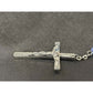 Vintage Religious Rosary with Virgin Mary and Jesus Medal and Blue Clear Beads - A+ Stuff - Religious Items - A+ Stuff