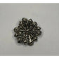 Vintage Rhinestone Cluster Dome Silver Tone Brooch Pin - A+ Stuff - Brooch - A+ Stuff