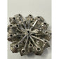 Vintage Rhinestone Cluster Dome Silver Tone Brooch Pin - A+ Stuff - Brooch - A+ Stuff