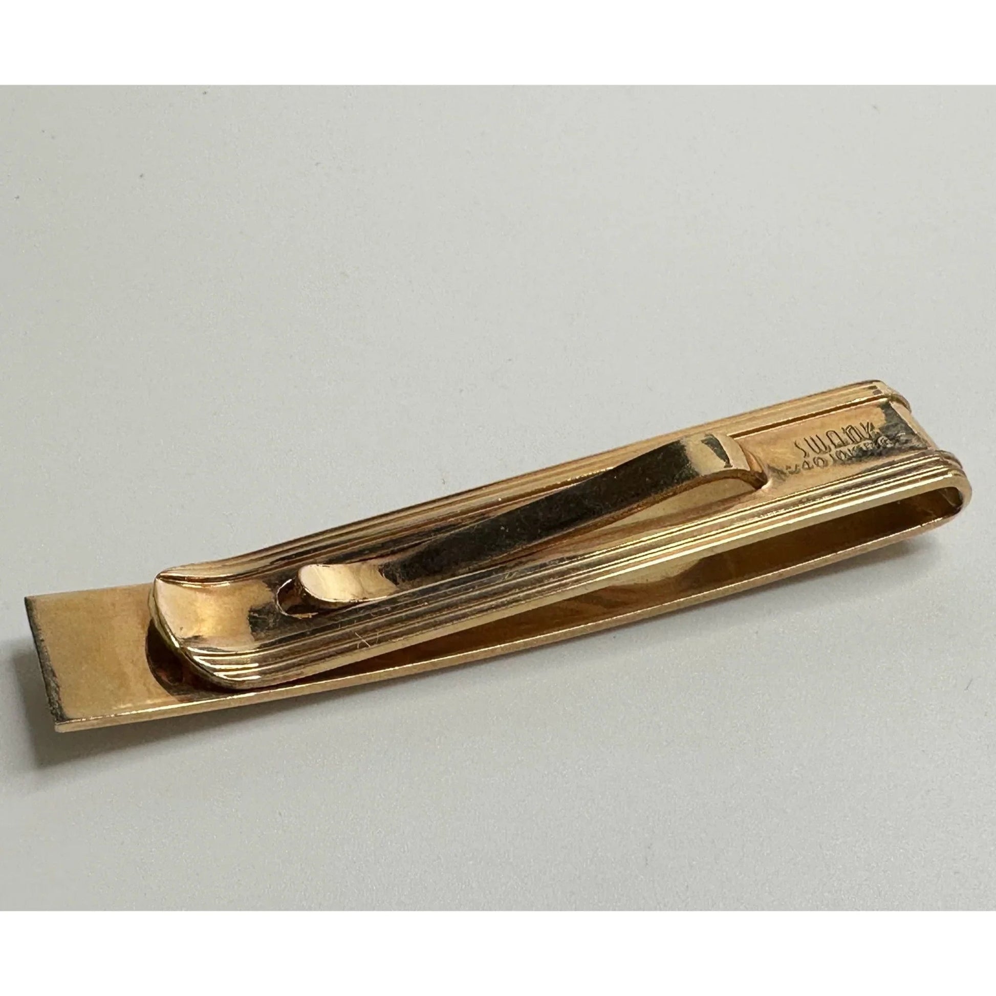 Vintage Rolled Gold Plate Swank Tie Bar - SWANK - A+ Stuff
