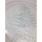 Vintage Round Clear Glass Christmas Tree Holiday Plate/Platter - A+ Stuff