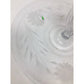 Vintage Round Clear Glass Floral Etched Plate/Platter with Center Handle - A+ Stuff - Plates - A+ Stuff