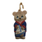 Vintage Sailor Bear holding a Boat Christmas Ornament - about 3.5'' tall - A+ Stuff - Holiday Ornaments - A+ Stuff