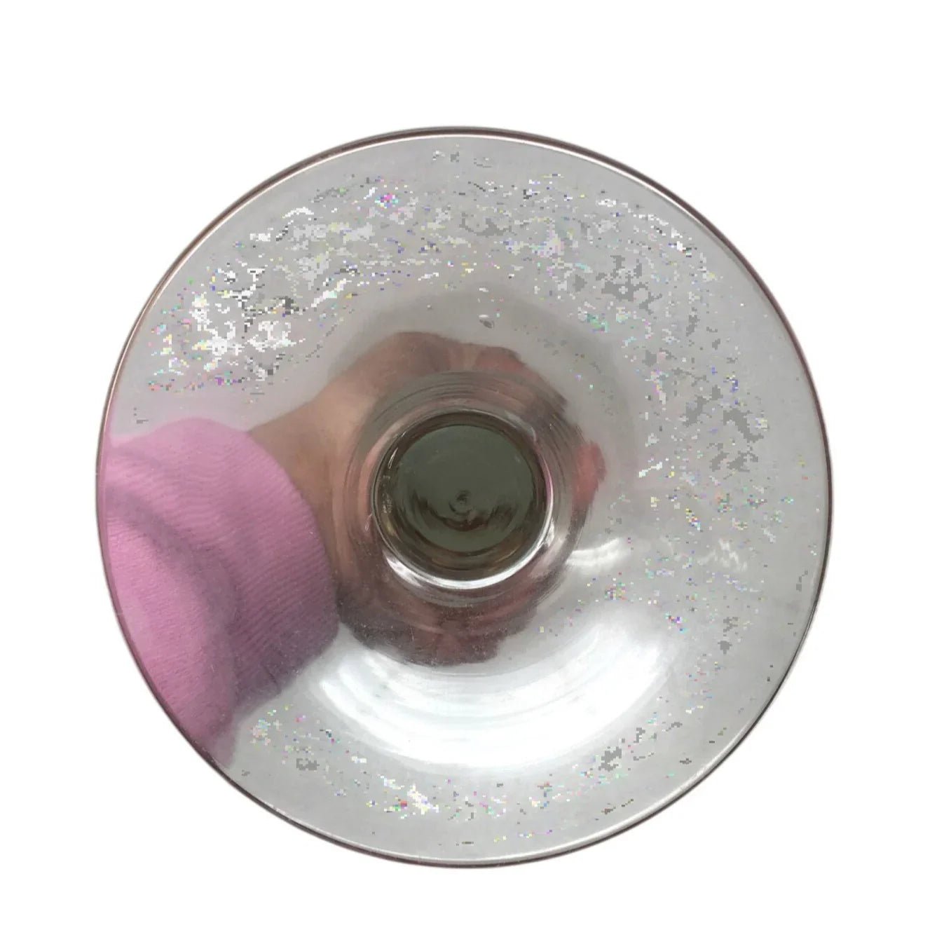 Vintage Set of 2 Romanian Pedestal Tulip Shape Frosted Clear Centerpieces/Vases - A+ Stuff