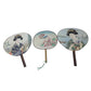 Vintage Set of 3 Chinese/Japanese Round Hand Fans - A+ Stuff - Collectibles - A+ Stuff