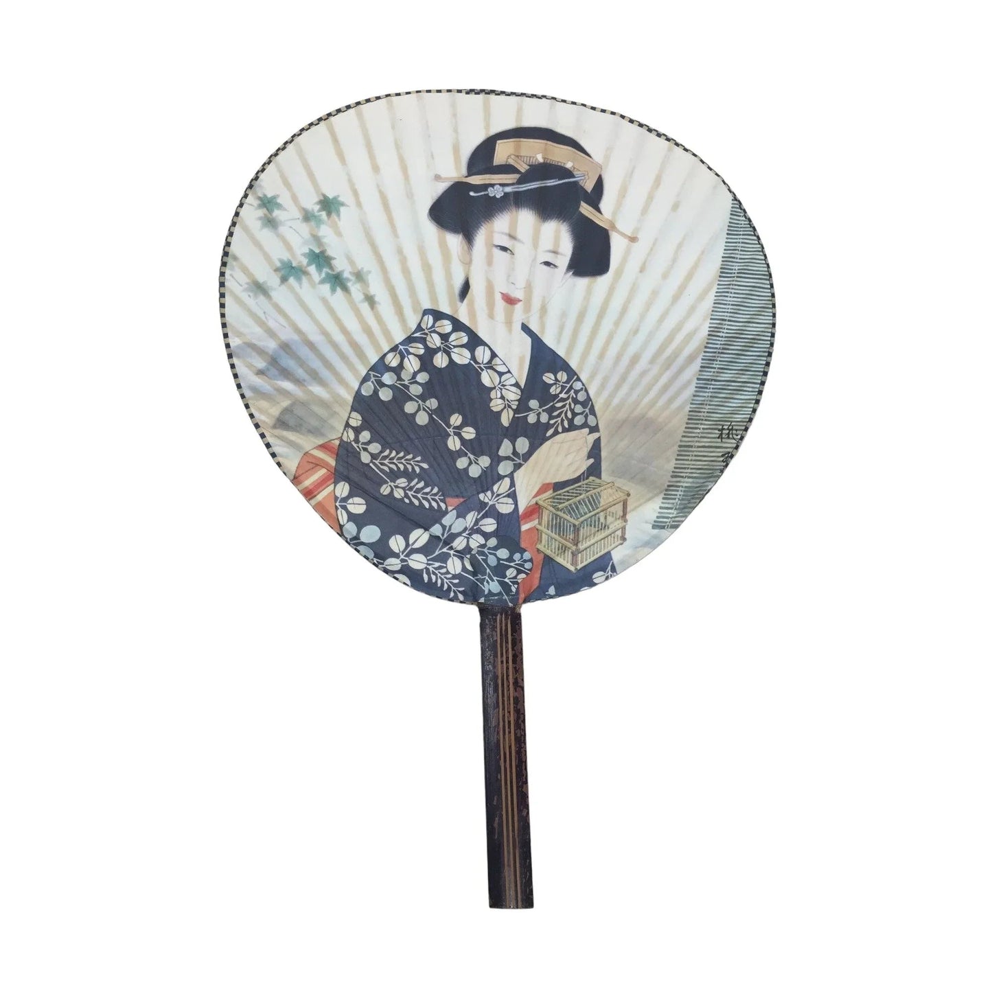 Vintage Set of 3 Chinese/Japanese Round Hand Fans - A+ Stuff - Collectibles - A+ Stuff