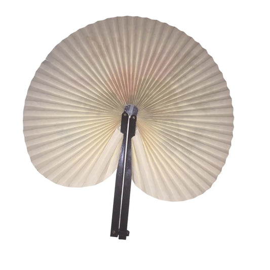 Vintage Shanghai Chinese Folding Paper Hand Fan with Flowers and Butterflies - A+ Stuff - Collectibles - A+ Stuff