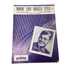 Vintage Sheet Music 1949 ''Makin' Love Ukulele Style''
