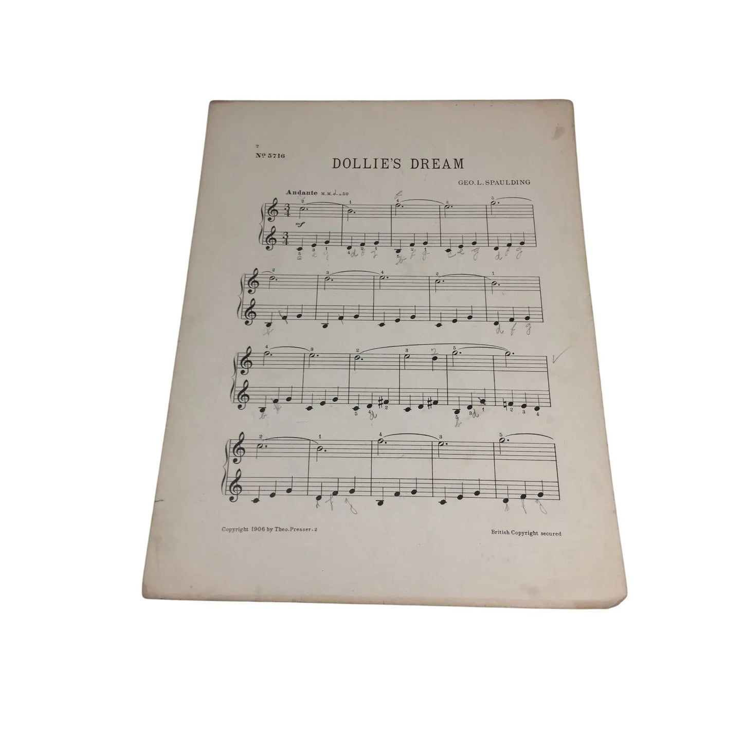 Vintage Sheet Music Book - ''Child Life'' by J L Spaulding - A+ Stuff - SHEET MUSIC - A+ Stuff