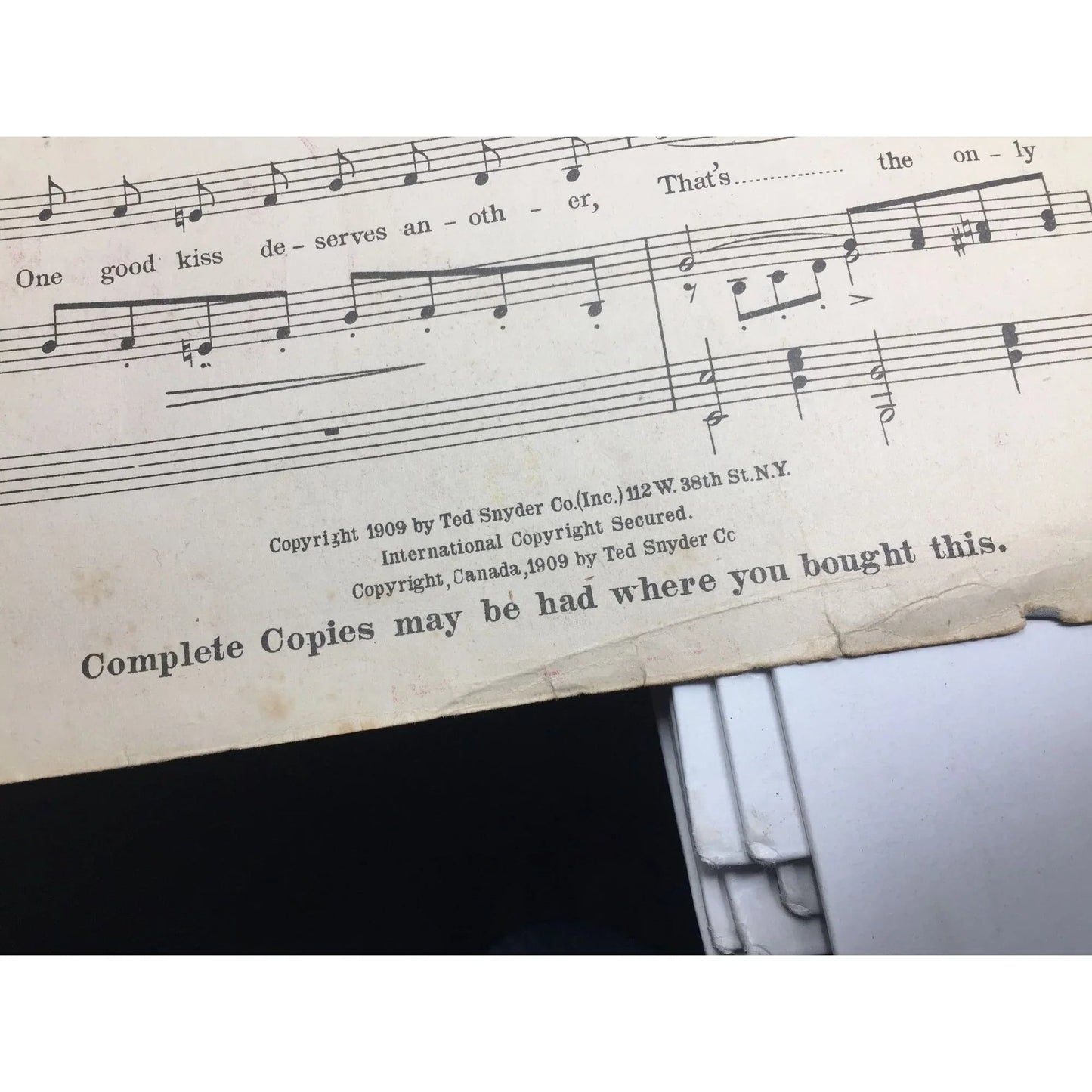 Vintage Sheet Music Book - ''Next To Your Mother Who Do You Love?'' - A+ Stuff - SHEET MUSIC - A+ Stuff