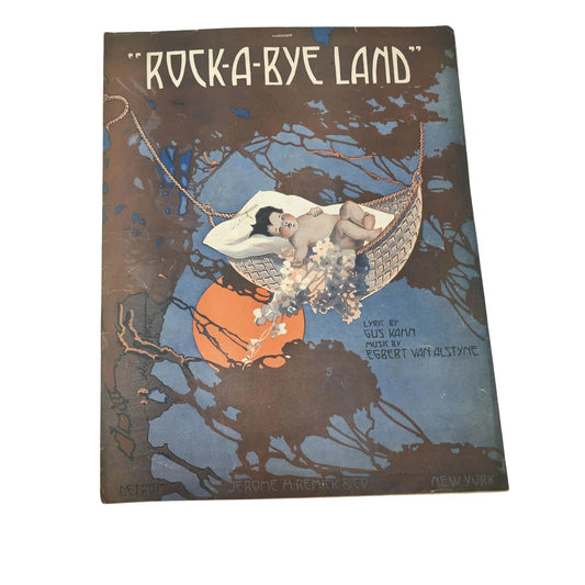 Vintage Sheet Music Book - ''Rock - A - Bye Land'' - A+ Stuff - SHEET MUSIC - A+ Stuff