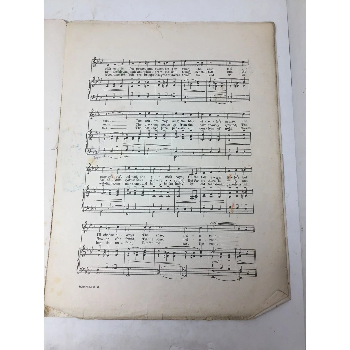 Vintage Sheet Music Book - ''The Song of the Melorose Waltz'' - A+ Stuff - sheet music - A+ Stuff