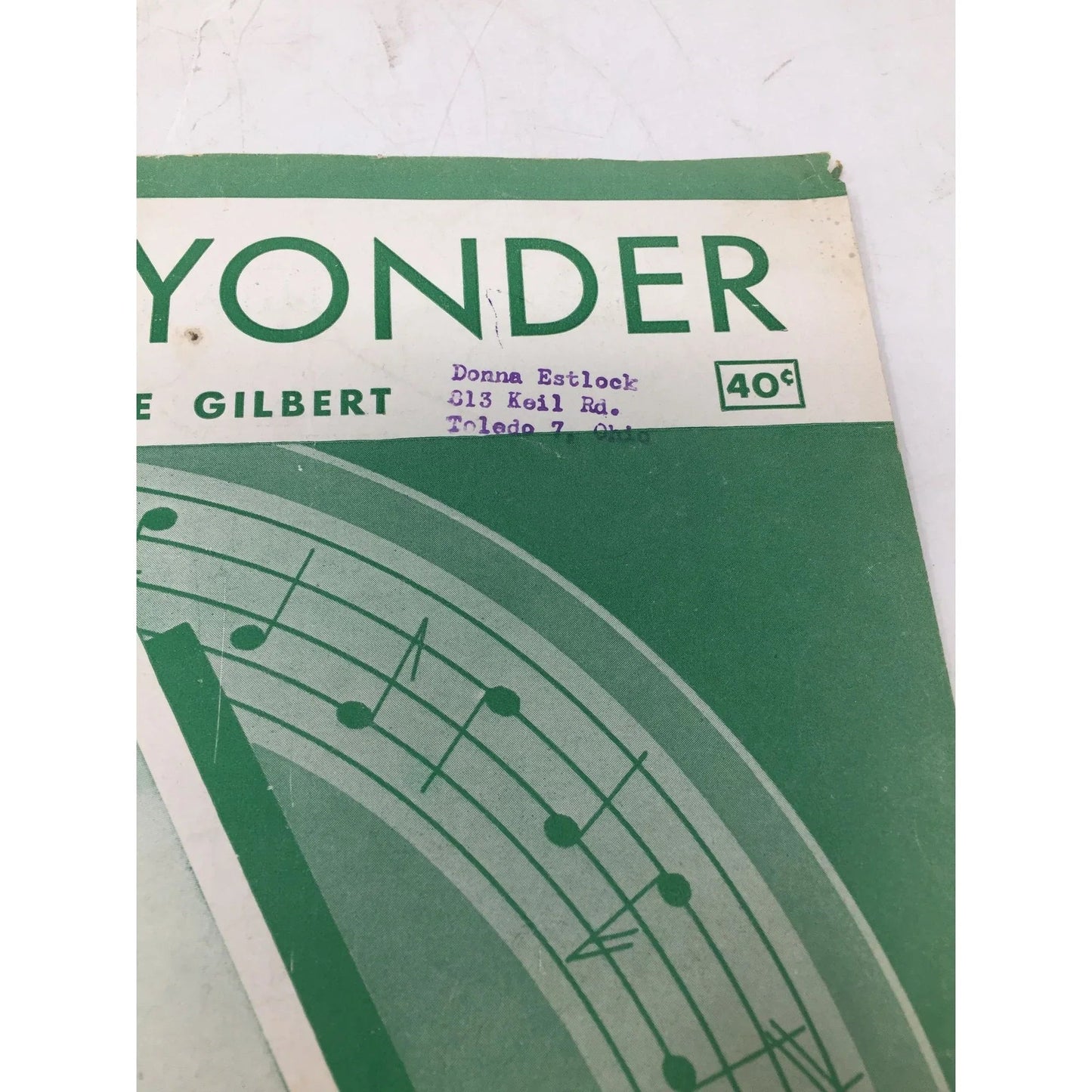 Vintage Sheet Music ''Down Yonder'' L Wolfe Gilbert - A+ Stuff - sheet music - A+ Stuff