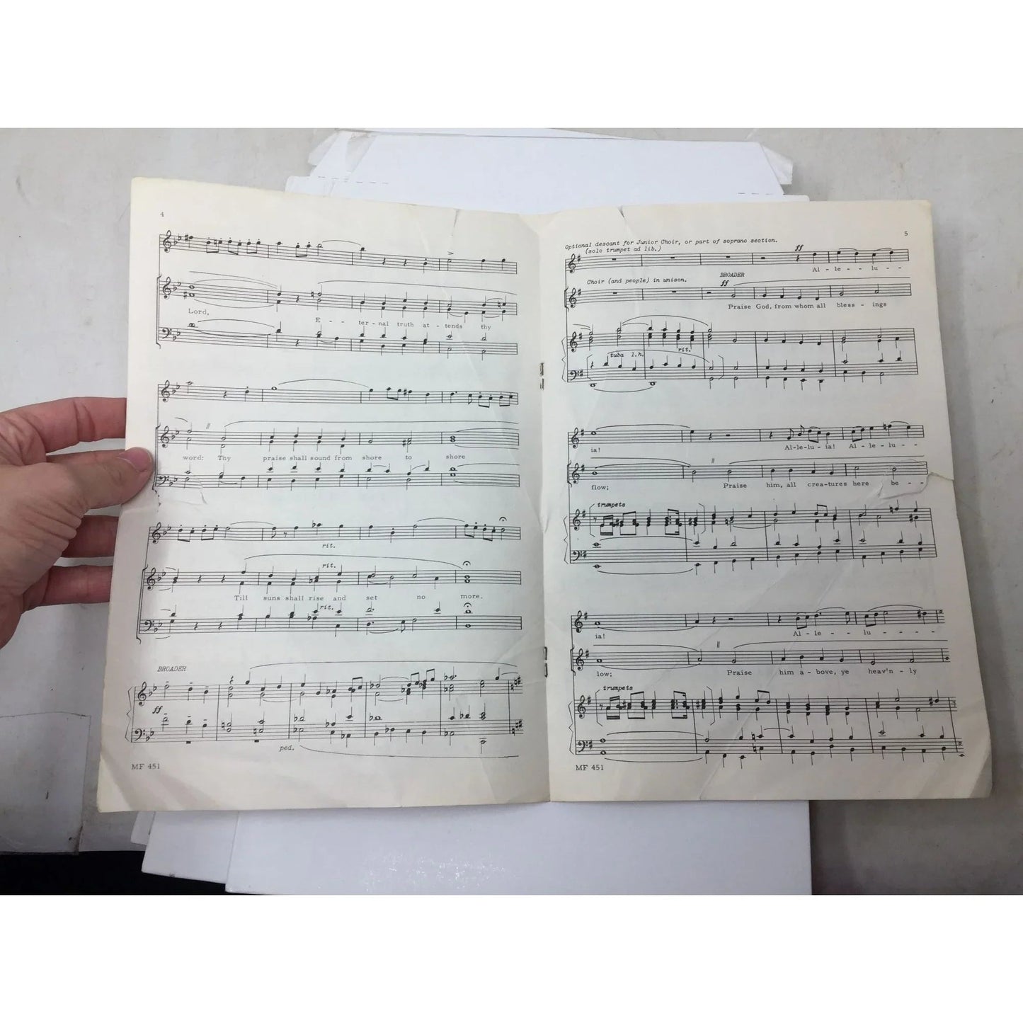 Vintage sheet music for "Hymn of Praise" by S. Drummond Wolff - A+ Stuff - SHEET MUSIC - A+ Stuff