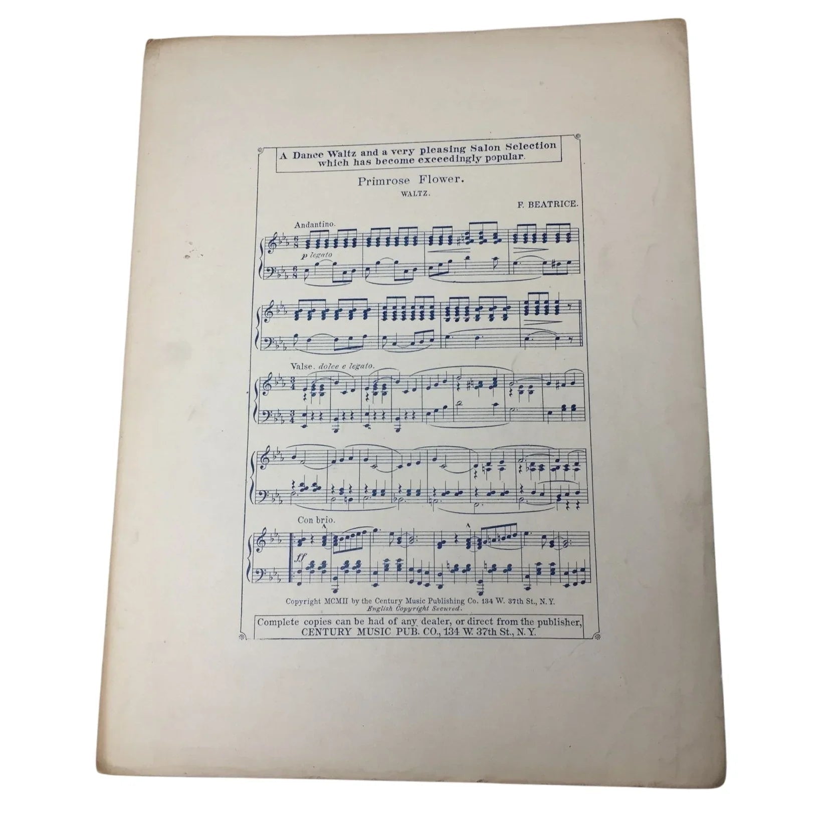 Vintage Sheet Music Salon Compositions for the Pianoforte - A+ Stuff - SHEET MUSIC - A+ Stuff