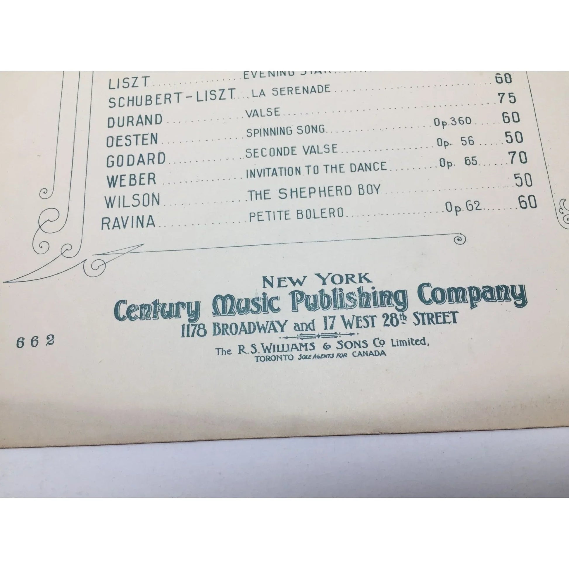 Vintage Sheet Music Salon Compositions for the Pianoforte (Century edition) - A+ Stuff - SHEET MUSIC - A+ Stuff
