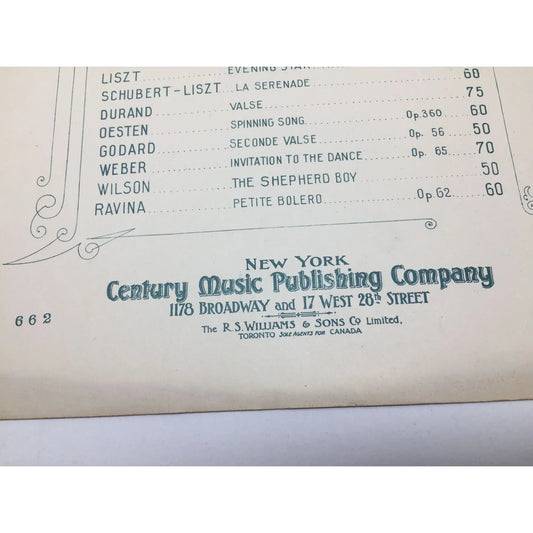 Vintage Sheet Music Salon Compositions for the Pianoforte (Century edition) - A+ Stuff - SHEET MUSIC - A+ Stuff