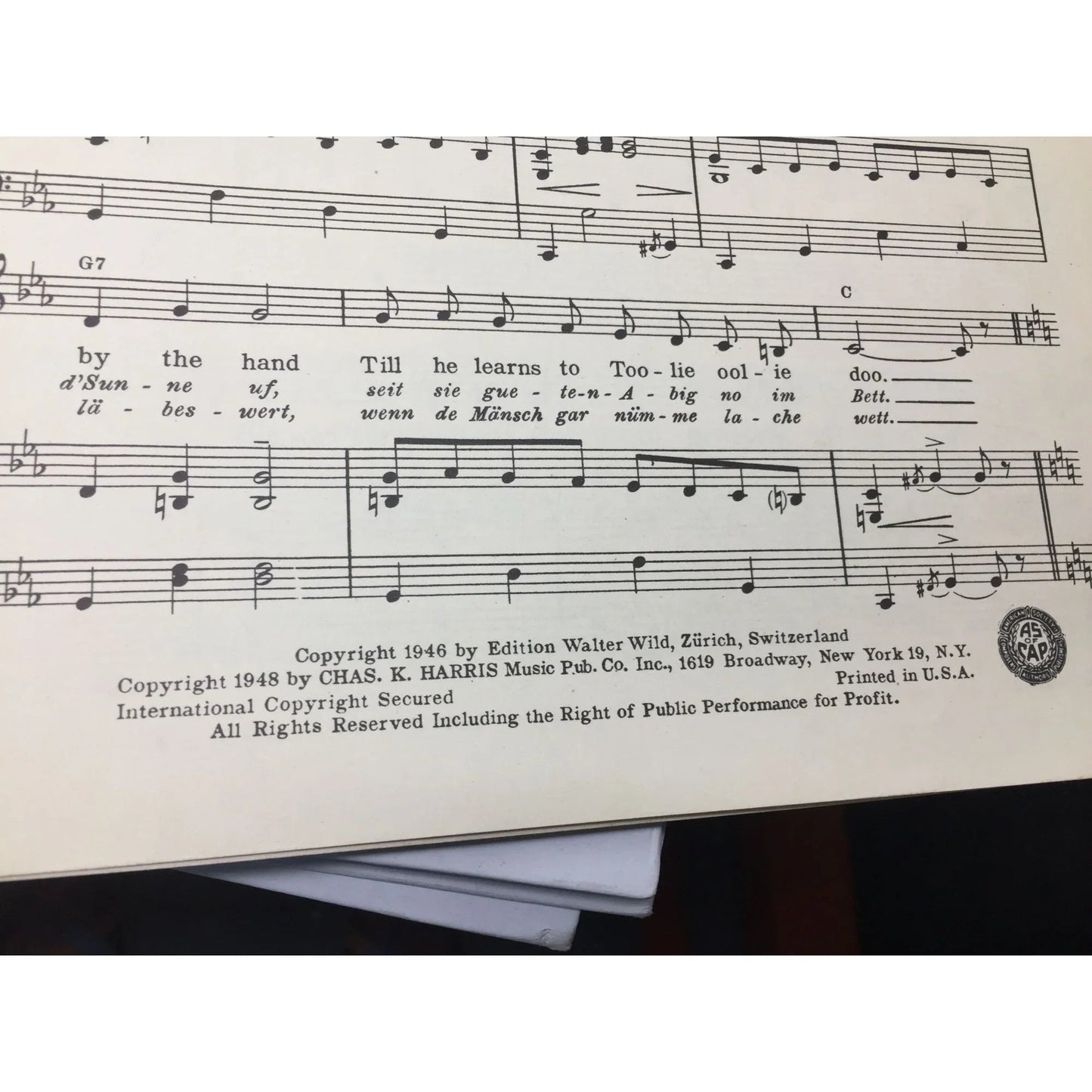 Vintage Sheet Music - ''Toolie Oolie Doolie'' (The Yodel Polka) - A+ Stuff - SHEET MUSIC - A+ Stuff