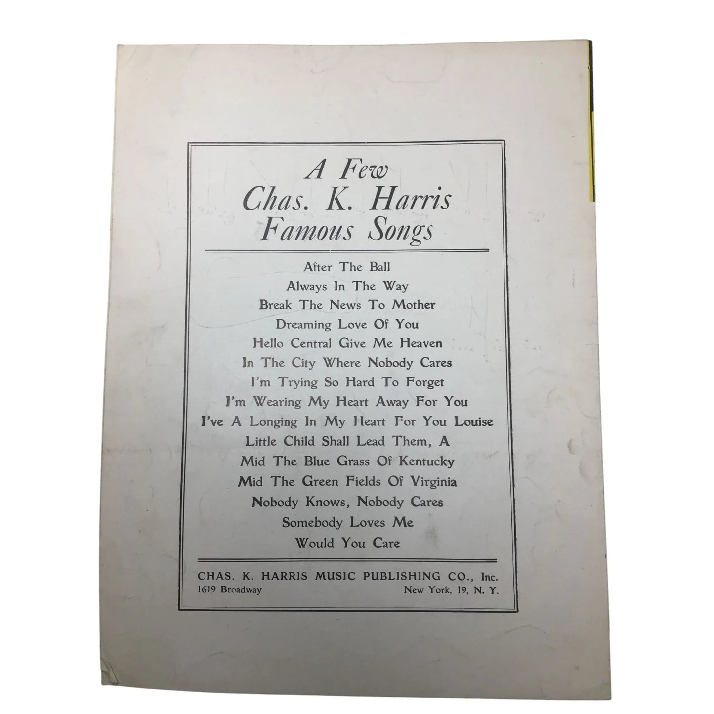 Vintage Sheet Music - ''Toolie Oolie Doolie'' (The Yodel Polka) - A+ Stuff - SHEET MUSIC - A+ Stuff