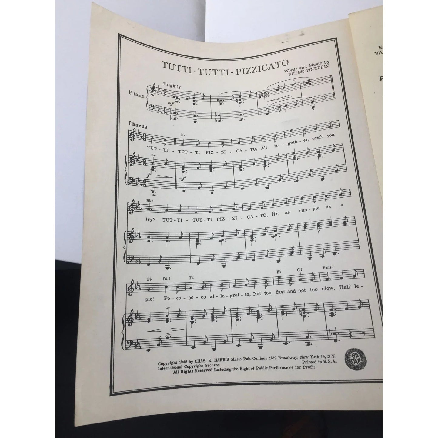 Vintage Sheet Music - ''Toolie Oolie Doolie'' (The Yodel Polka) - A+ Stuff - SHEET MUSIC - A+ Stuff