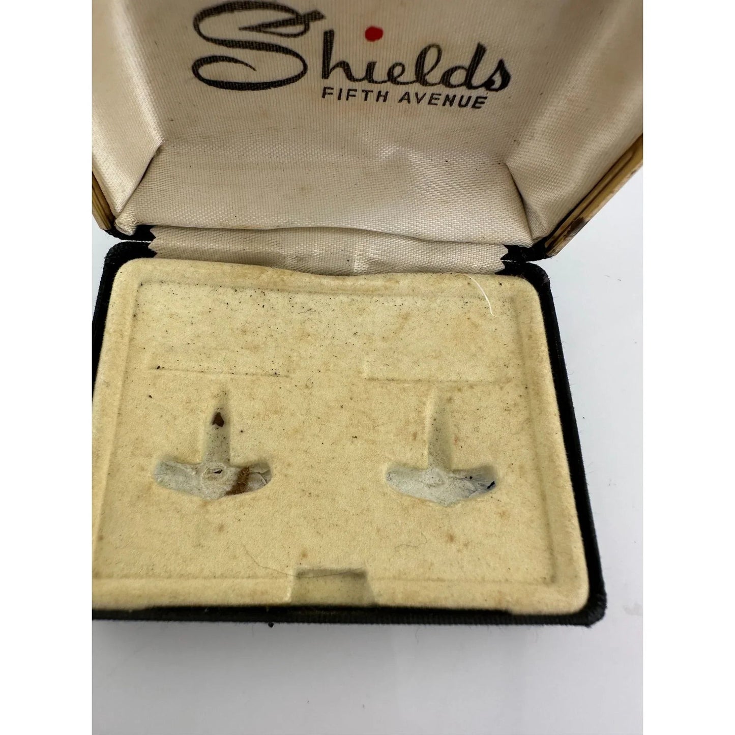 Vintage Shields Fifth Avenue Black and Gold Jewelry Box for Cufflinks - A+ Stuff - Jewelry Box - A+ Stuff