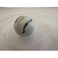Vintage Shiny White Large Glass Shooter Marbles (3) With Brown Swirls - A+ Stuff - Collectibles - A+ Stuff
