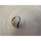 Vintage Shiny White Large Glass Shooter Marbles (3) With Brown Swirls - A+ Stuff - Collectibles - A+ Stuff
