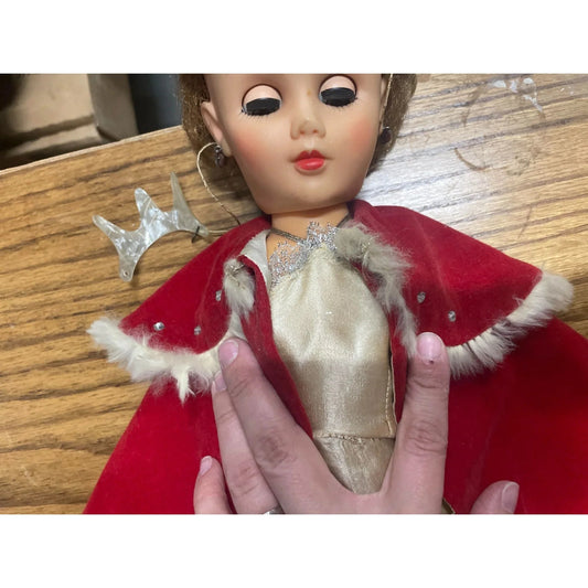 Vintage Shirley Temple Doll Wearing White Dress, Red Jacket and White Heels - A+ Stuff - Dolls - A+ Stuff