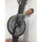 Vintage Silver Hand Held Hand Mixer/Egg Beater with Wooden Handle - A+ Stuff - primitive kitchen tools - A+ Stuff